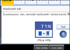 Ilustracja ekranu panela operacyjnego