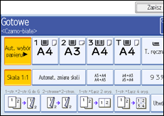 Ilustracja ekranu panela operacyjnego