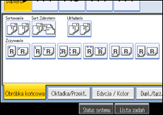 Ilustracja ekranu panela operacyjnego