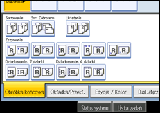 Ilustracja ekranu panela operacyjnego