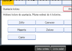 Ilustracja ekranu panela operacyjnego