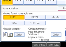 Ilustracja ekranu panela operacyjnego