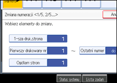 Ilustracja ekranu panela operacyjnego