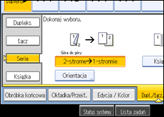Ilustracja ekranu panela operacyjnego