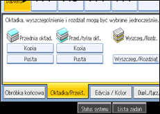 Ilustracja ekranu panela operacyjnego