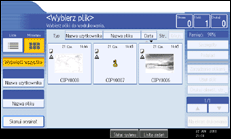Ilustracja ekranu panela operacyjnego
