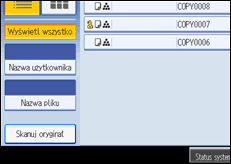 Ilustracja ekranu panela operacyjnego