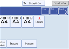 Ilustracja ekranu panela operacyjnego