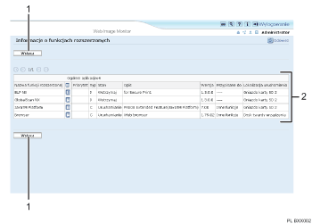 Ilustracja ekranu przegl�darki internetowej z numerowanymi odno�nikami