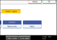 Ilustracja ekranu panela operacyjnego