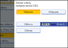 Ilustracja ekranu panela operacyjnego