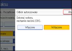 Ilustracja ekranu panela operacyjnego