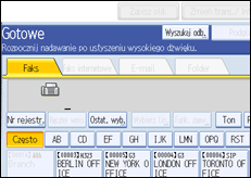 Ilustracja ekranu panela operacyjnego