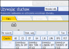 Ilustracja ekranu panela operacyjnego