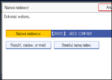 Ilustracja ekranu panela operacyjnego