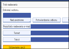 Ilustracja ekranu panela operacyjnego