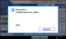 Ilustracja ekranu panela operacyjnego
