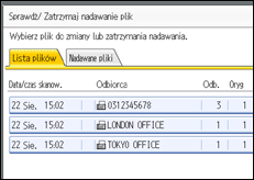 Ilustracja ekranu panela operacyjnego