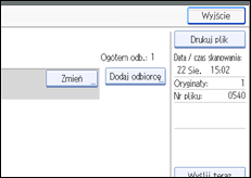 Ilustracja ekranu panela operacyjnego