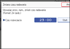 Ilustracja ekranu panela operacyjnego