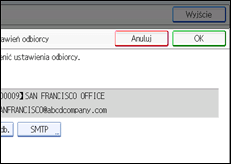 Ilustracja ekranu panela operacyjnego