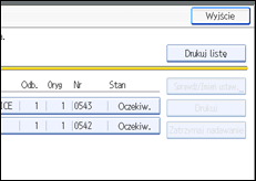 Ilustracja ekranu panela operacyjnego