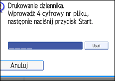 Ilustracja ekranu panela operacyjnego