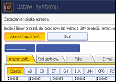 Ilustracja ekranu panela operacyjnego