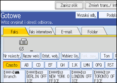 Ilustracja ekranu panela operacyjnego