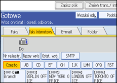 Ilustracja ekranu panela operacyjnego