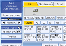 Ilustracja ekranu panela operacyjnego