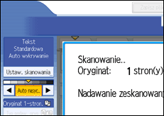 Ilustracja ekranu panela operacyjnego