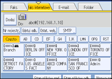 Ilustracja ekranu panela operacyjnego