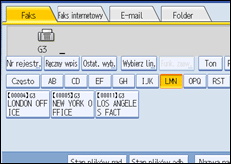 Ilustracja ekranu panela operacyjnego