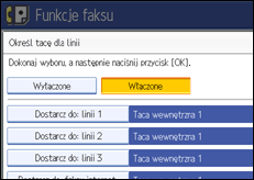 Ilustracja ekranu panela operacyjnego