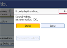 Ilustracja ekranu panela operacyjnego