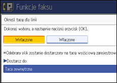 Ilustracja ekranu panela operacyjnego
