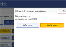 Ilustracja ekranu panela operacyjnego