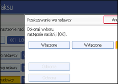 Ilustracja ekranu panela operacyjnego