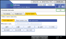 Ilustracja ekranu panela operacyjnego