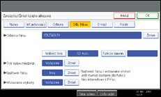 Ilustracja ekranu panela operacyjnego