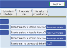 Ilustracja ekranu panela operacyjnego