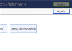 Ilustracja ekranu panela operacyjnego