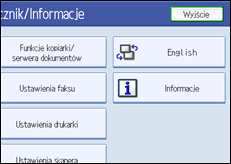 Ilustracja ekranu panela operacyjnego
