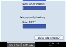Ilustracja ekranu panela operacyjnego