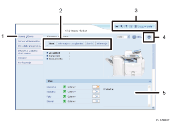 Ilustracja ekranu przegl�darki internetowej &mdash; ilustracja z numerowanymi odno�nikami