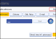 Ilustracja ekranu panela operacyjnego