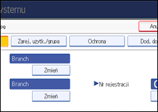 Ilustracja ekranu panela operacyjnego