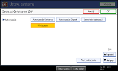 Ilustracja ekranu panela operacyjnego
