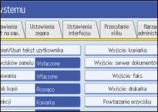 Ilustracja ekranu panelu operacyjnego